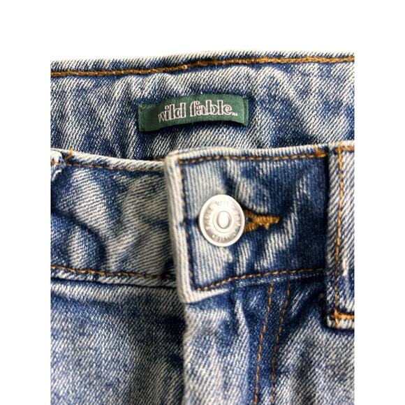 Wild Fable Denim Jeans Skirt Sz 4 Casual Medium Blue Wash - Picture 2 of 5